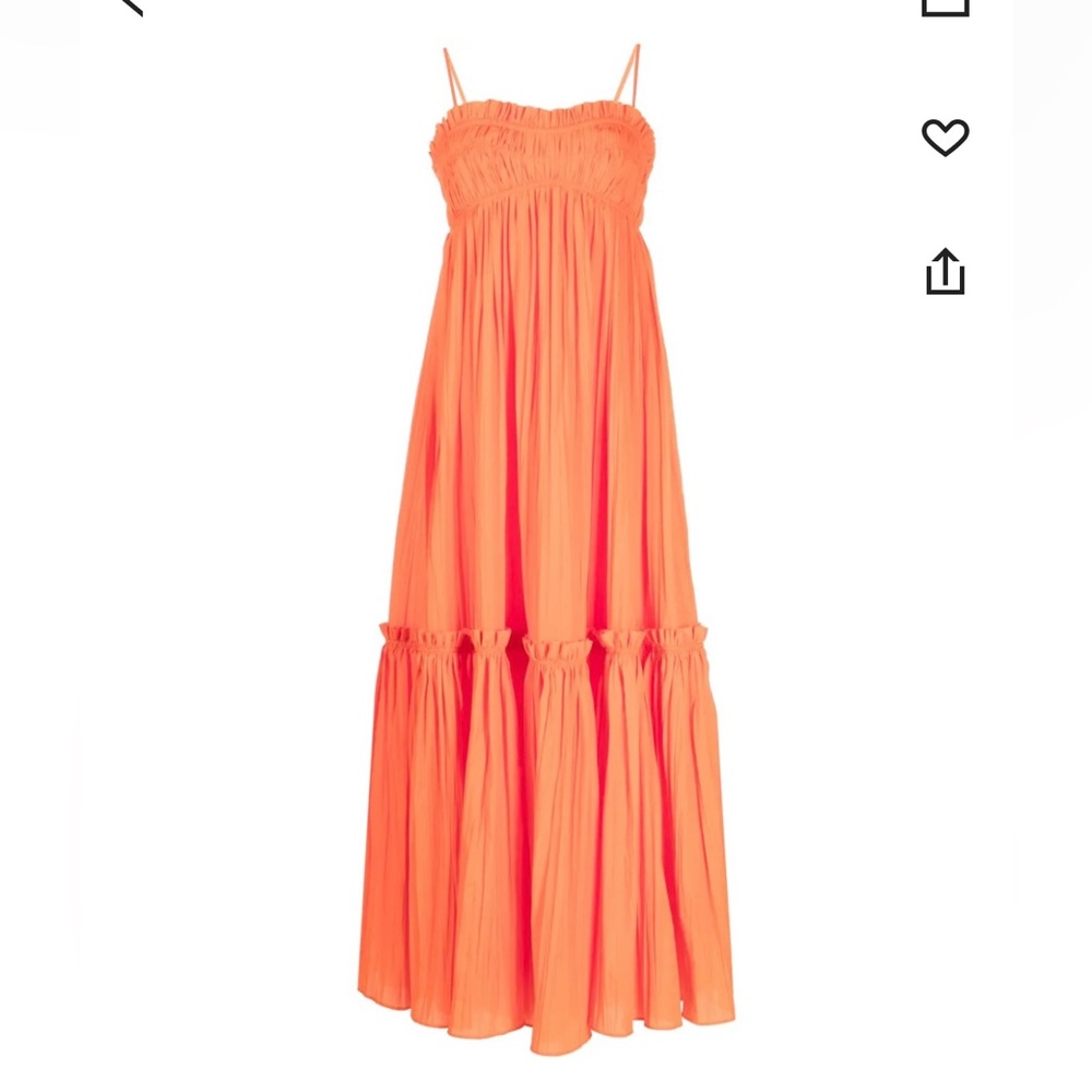 Vibrant Orange Maxi Dress